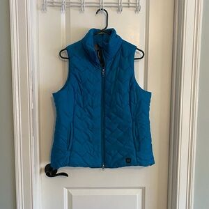 Noble Equestrian Chevron Blue Quilted Vest